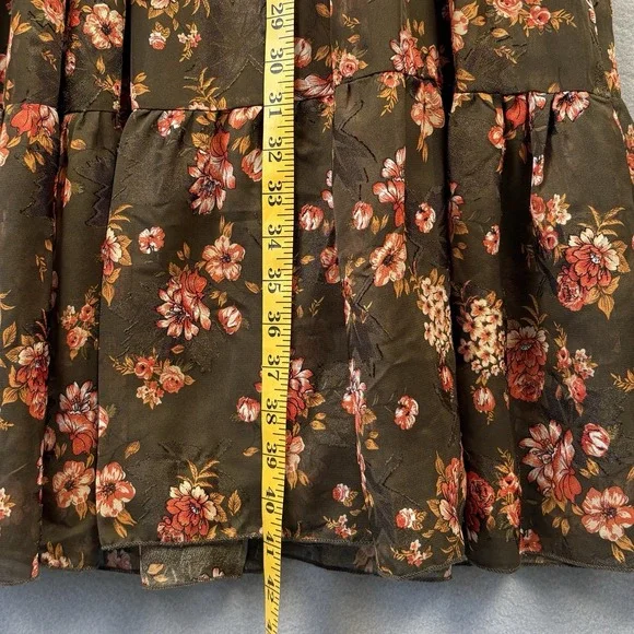 Baltic Born Olive Green Floral Maxi Dress with Pink Flowers - Picture 13 of 13